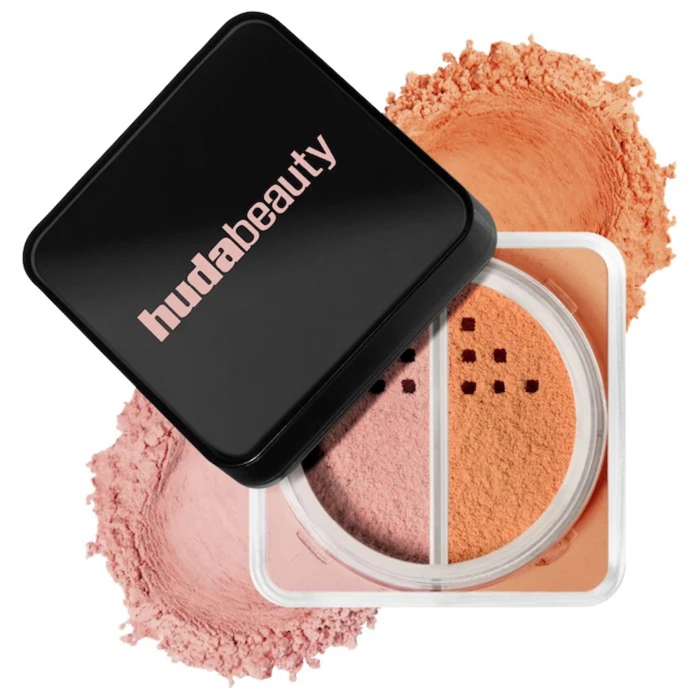 HUDA BEAUTY Easy Bake Loose Powder Brightening + Correcting Duo (Pink Pumpkin)
